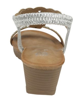 Women's Damaris Embellished Slingback Wedge Sandals