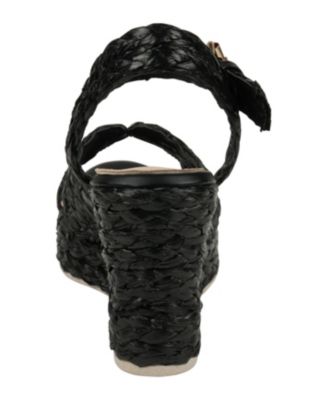 Women's Maya Raffia Platform Wedge Sandals