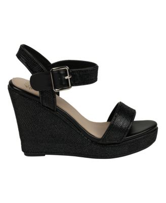 Women's Betty Embellished Wedge Slingback Wedge Sandals