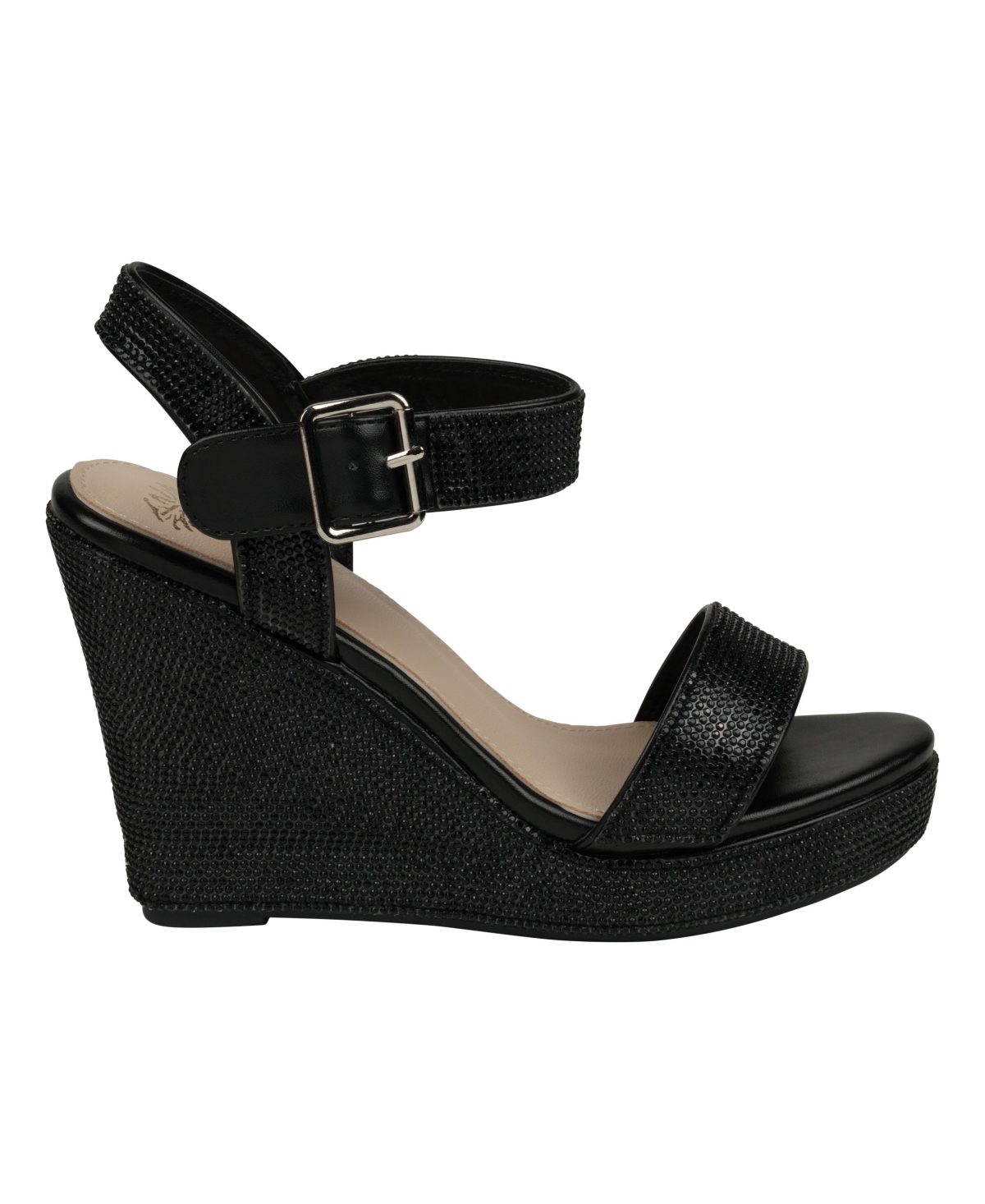 Gc Shoes Women's Betty Embellished Wedge Slingback Wedge Sandals