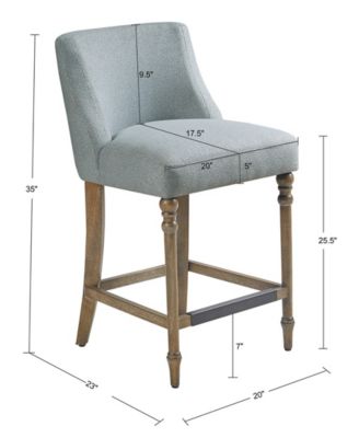 Delaney 20" Wide Upholstered Counter Stool