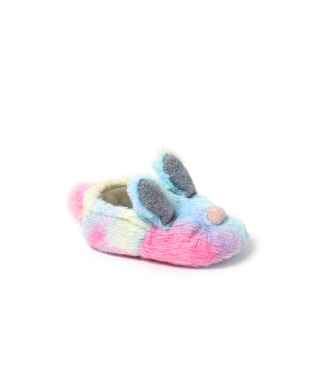 Dearfoams Baby Girls Baby Easter Bunny Fuzzy Closed Back Slipper