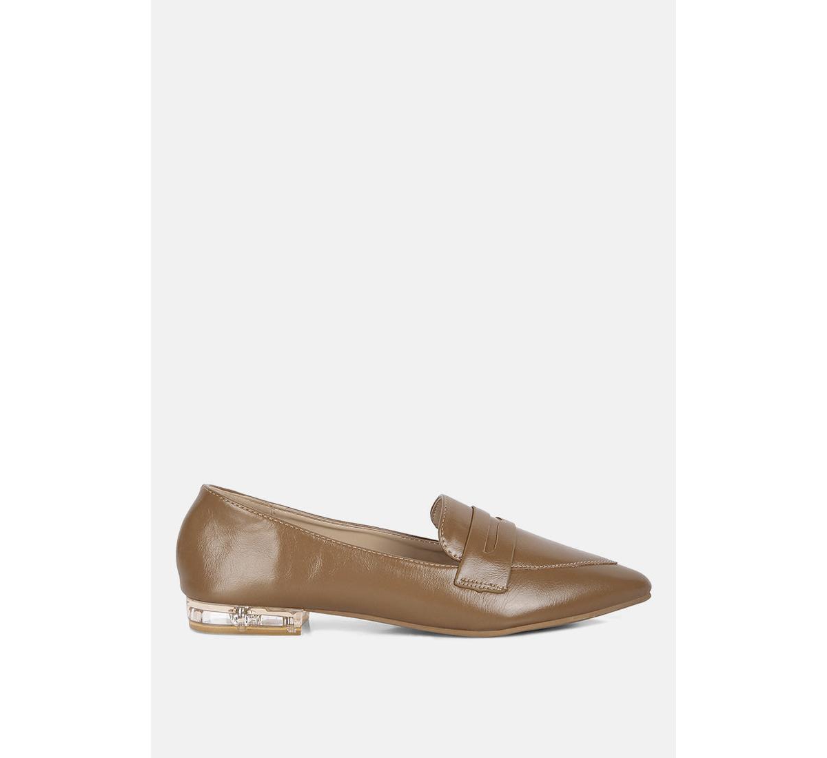 peretti flat formal loafers - Beige