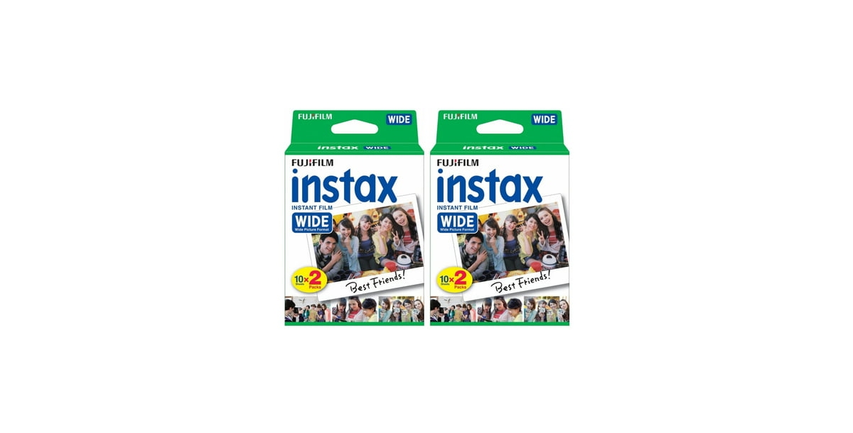 Fujifilm Instax Wide Film for Fuji Instax Wide Camera and Printer (2-Pack)
