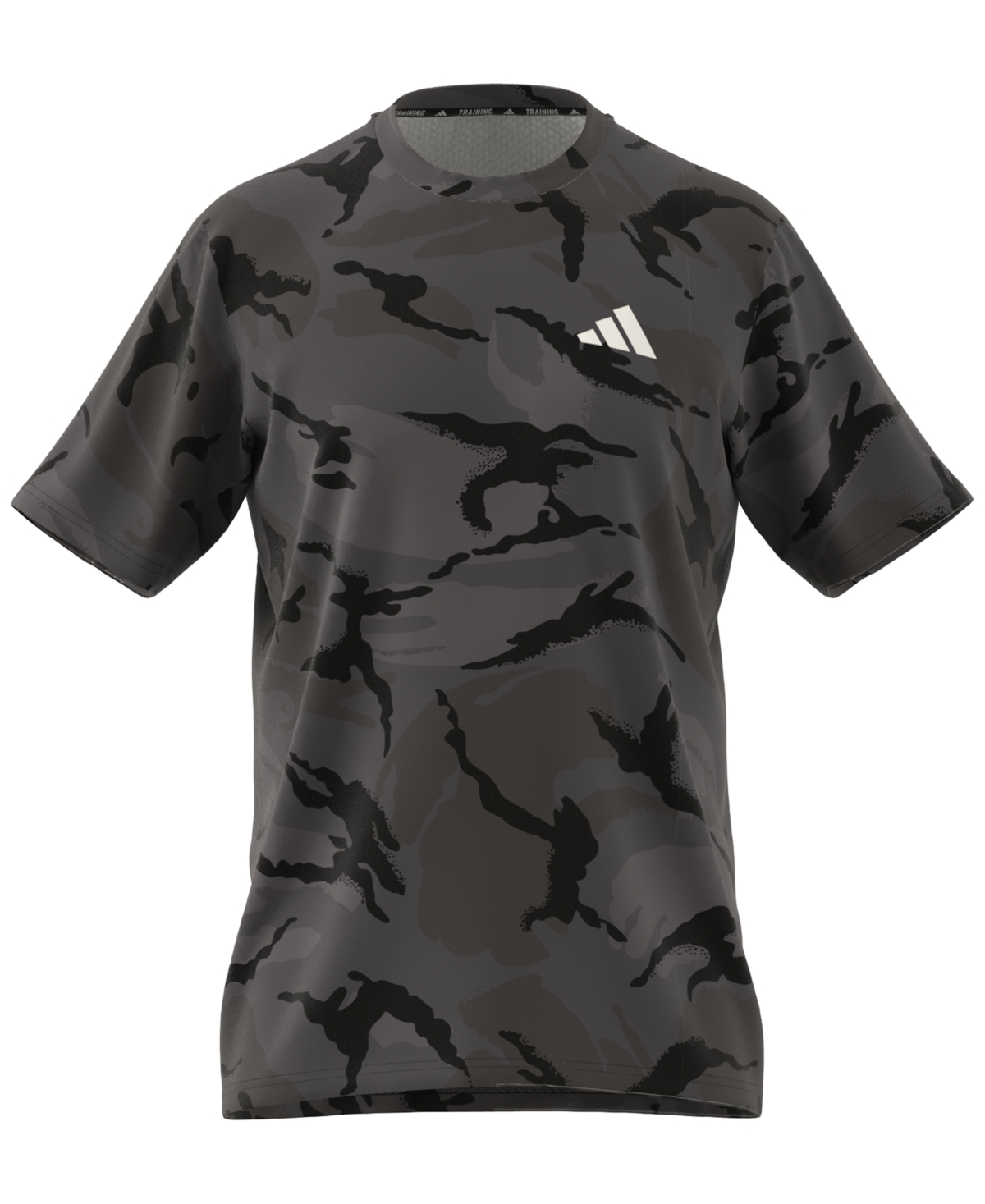 Shop Adidas Originals Men's Short Sleeve Crewneck Camo Print T-shirt In Black,grey Combo
