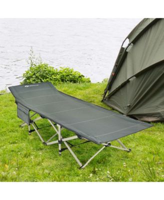 Wide Foldable Camping Cot Heavy-Duty Steel Indoor & Outdoor Sleeping Cot