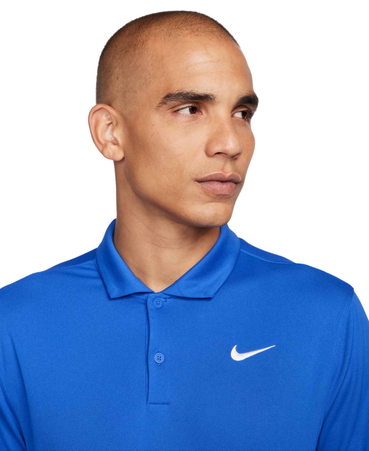 Nike Men's Relaxed Fit Core Dri-fit Short Sleeve Golf Polo Shirt -white