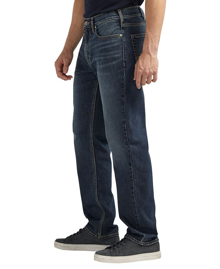 Silver Jeans Co. Men's Eddie Athletic Fit Tapered Leg Jeans - Macy's