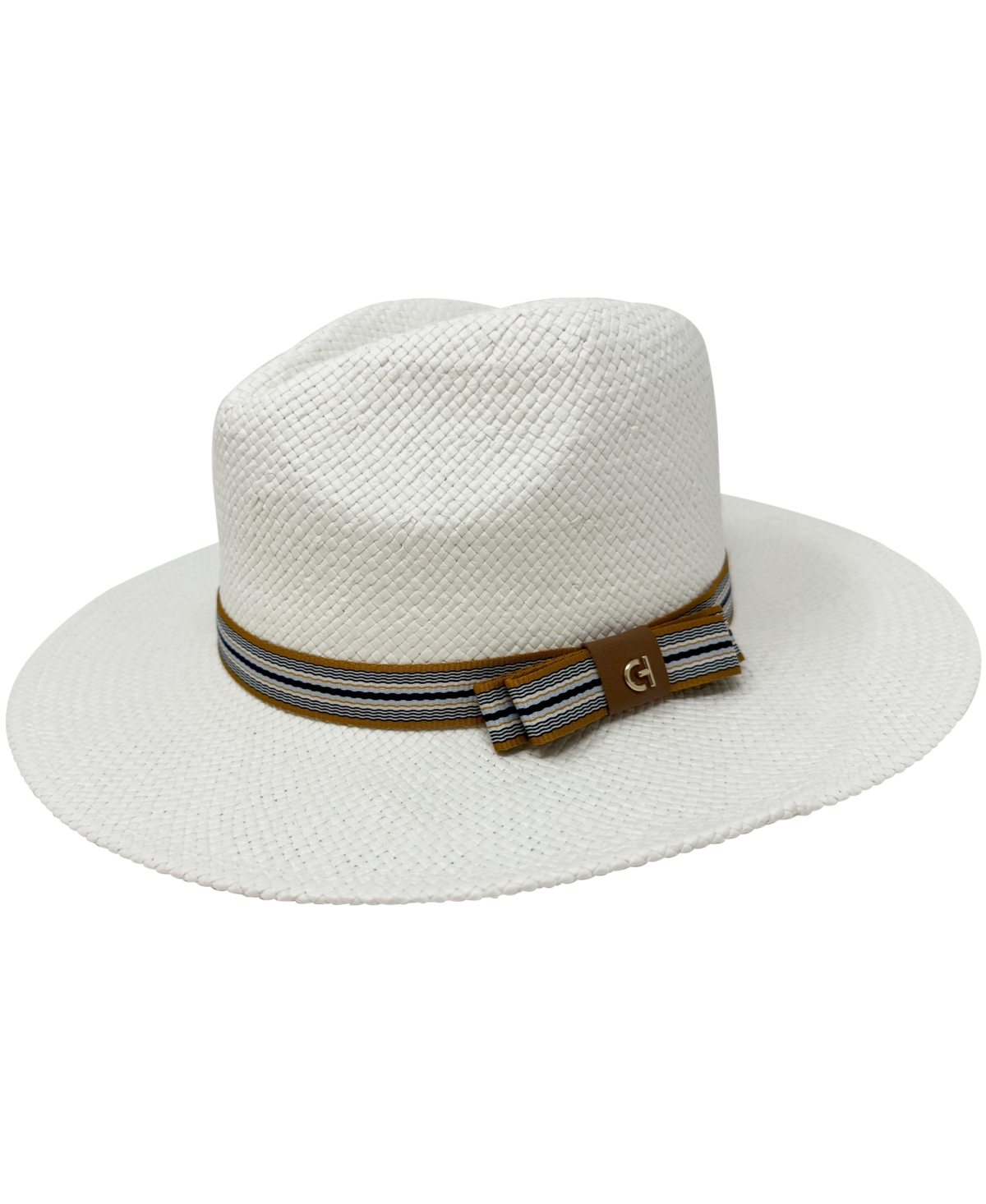 Shop Cole Haan Straw Fedora Hat In White