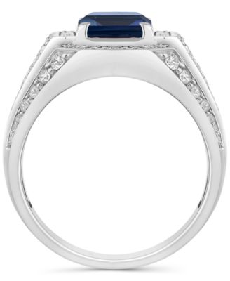 Men's Lab Created Ruby (4-1/6 ct. t.w.) & Lab-Created Diamond (1 ct. t.w.) Ring in 10k Gold