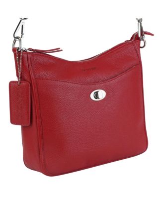 Pebble Elizabeth Leather Crossbody Handbag