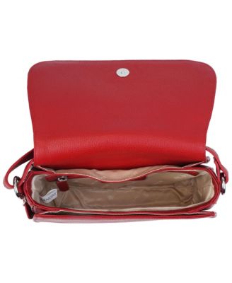 Pebbled Isabella Leather Crossbody Handbag