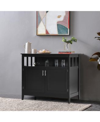 Kitchen Sideboard Buffet Server Cupboard Storage Cabinet with 2 Doors