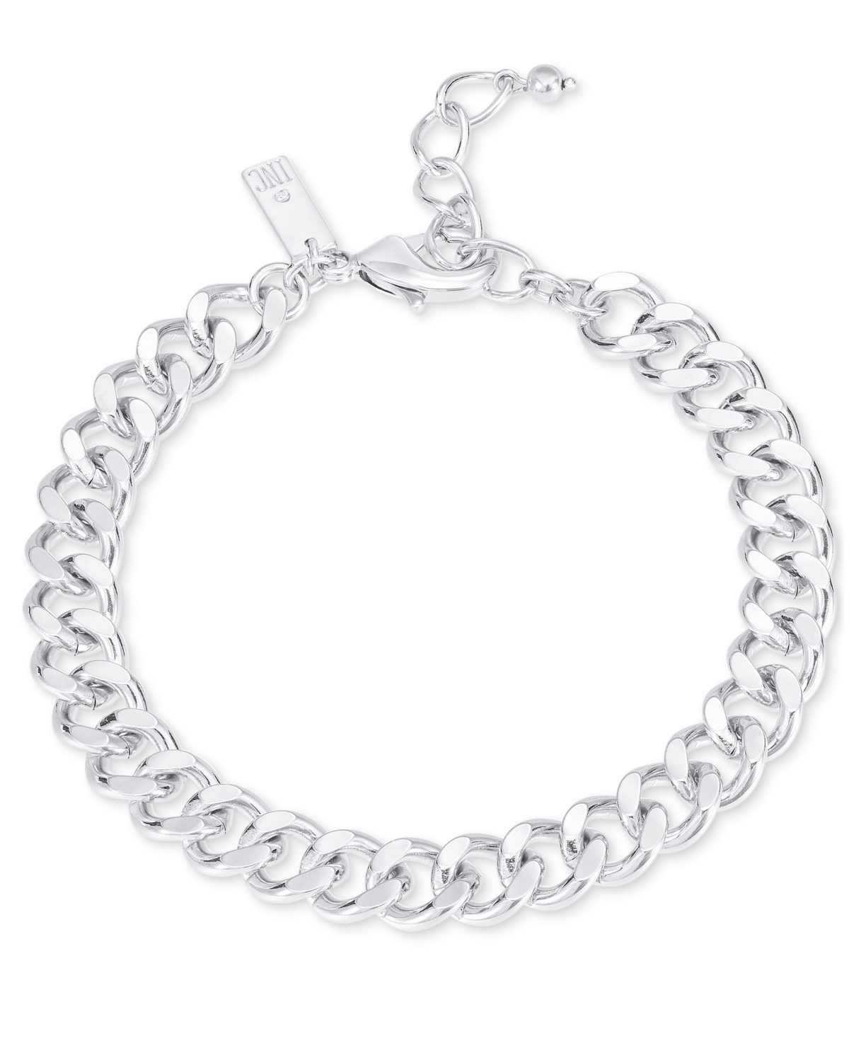 Chain Link Ankle Bracelet, Created for Macy's - Silver