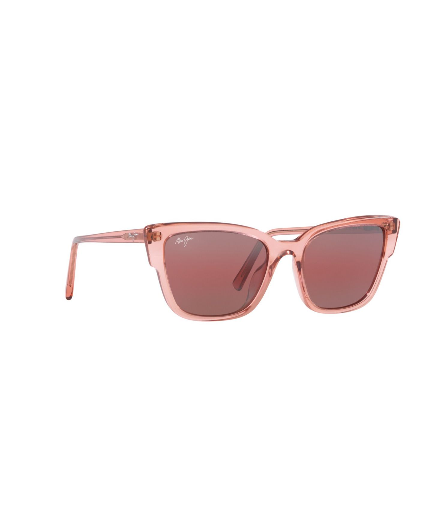 Женские поляризационные солнцезащитные очки Maui Jim Kou, цвет: Розовый блестящий — фото 9