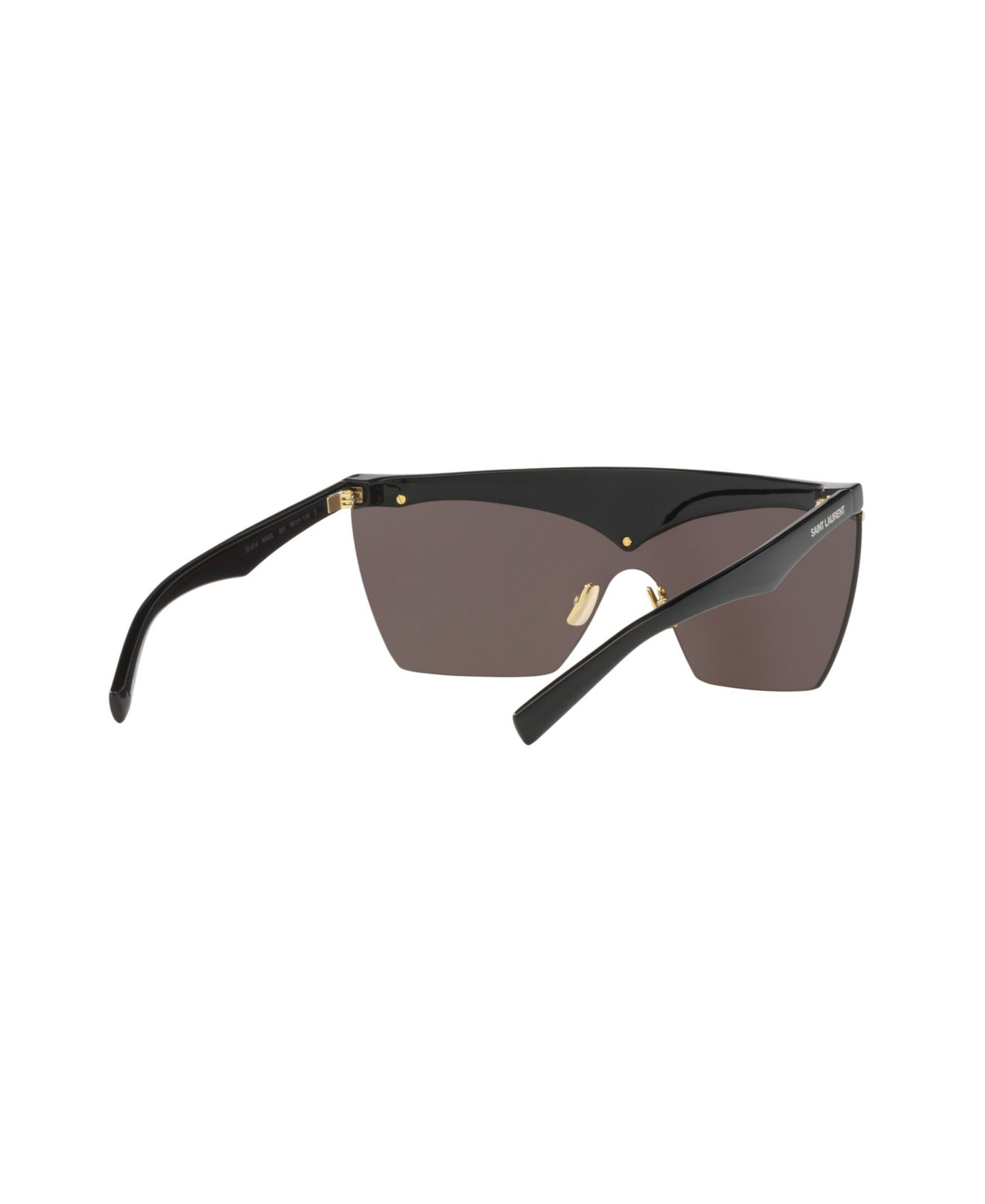 Женские солнцезащитные очки Saint Laurent Sunglasses, SL 614 Mask, цвет: Чёрный — фото 7