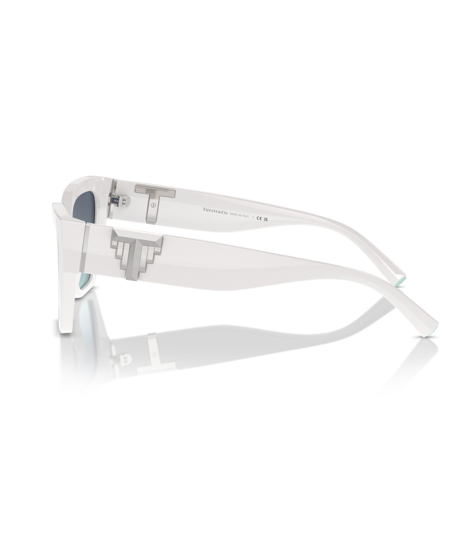 Женские солнцезащитные очки Tiffany & Co. Cat Eye Sunglasses, TF4218, цвет: Яркий белый — фото 4