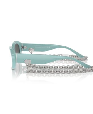 Women's Oval Sunglasses w/Chain, Tf4221