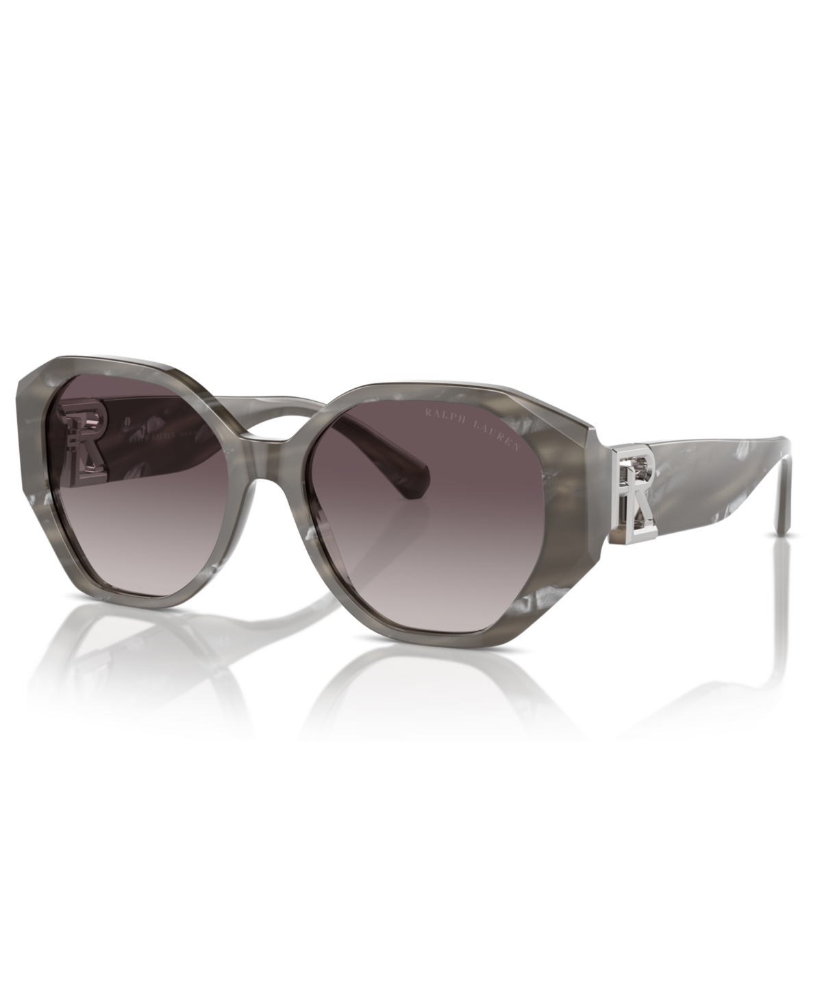 Shop Ralph Lauren Women's Sunglasses, The Juliette Rl8220 In Oystershell Black