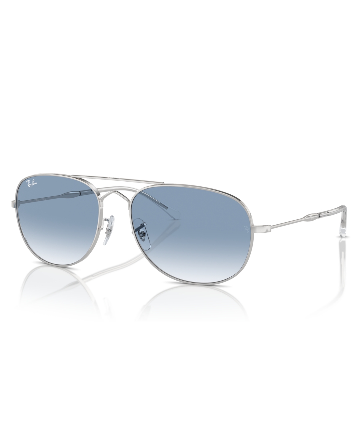 Shop Ray Ban Unisex Sunglasses, Bain Bridge Rb3735 In Silver