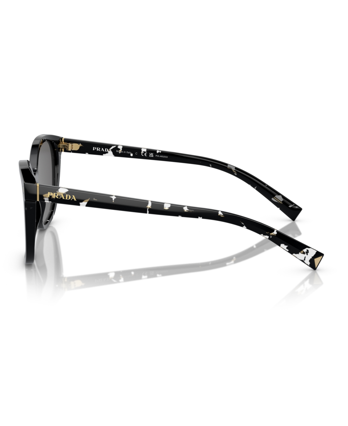 Shop Prada Women's Polarized Sunglasses, Pr 22zs In Black Crystal