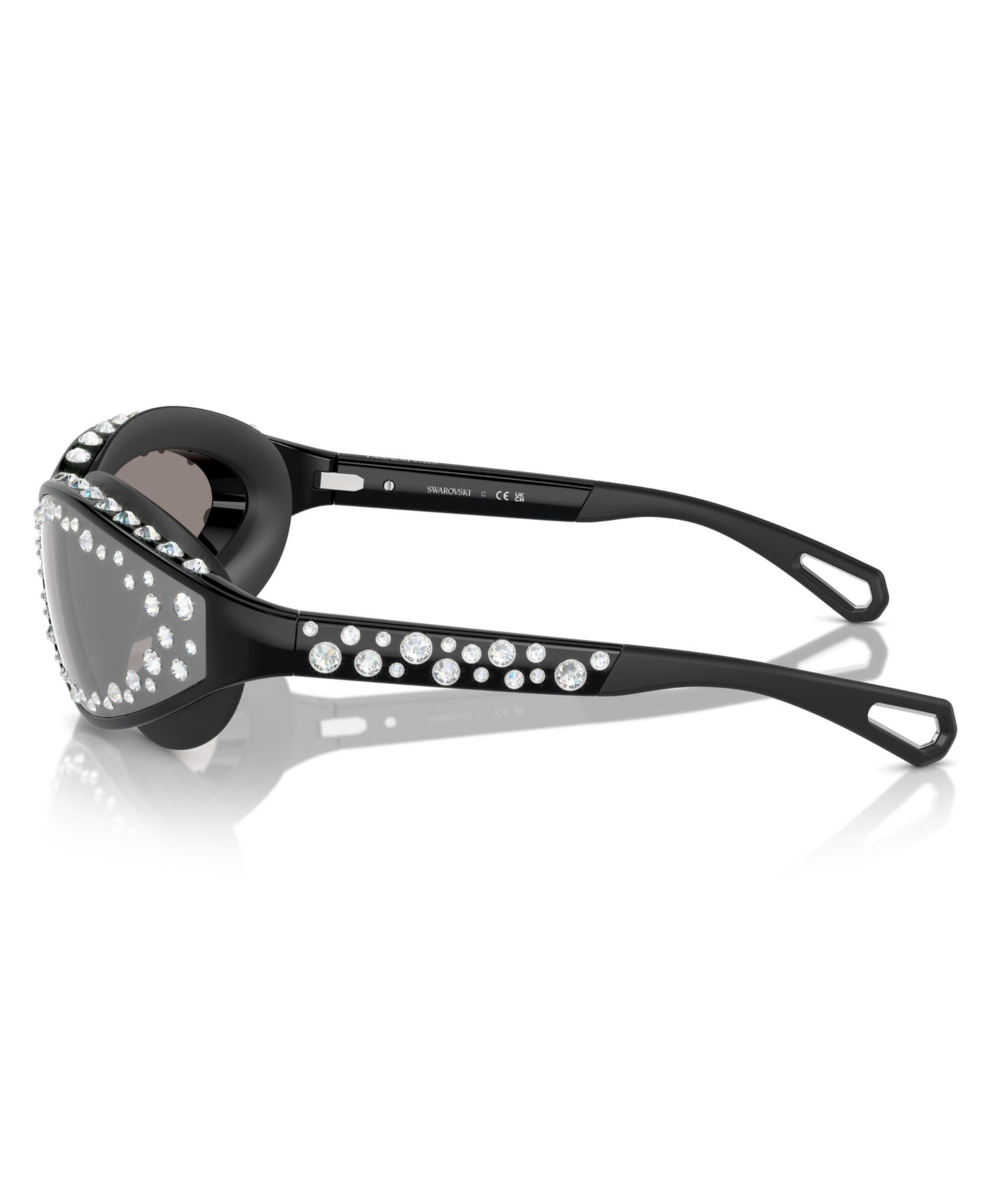 Женские солнцезащитные очки Swarovski Sunglasses, Sk6024, цвет: Чёрный — фото 3