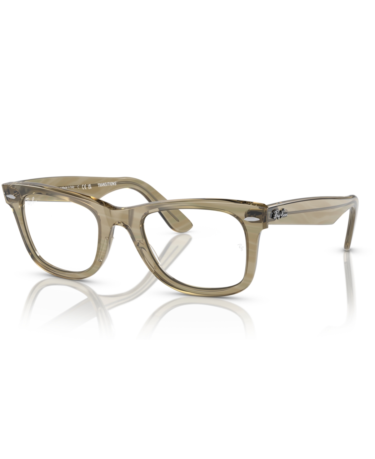 Unisex Sunglasses, Original Wayfarer Change Rb2140F Photochromic - Photo Striped Gray