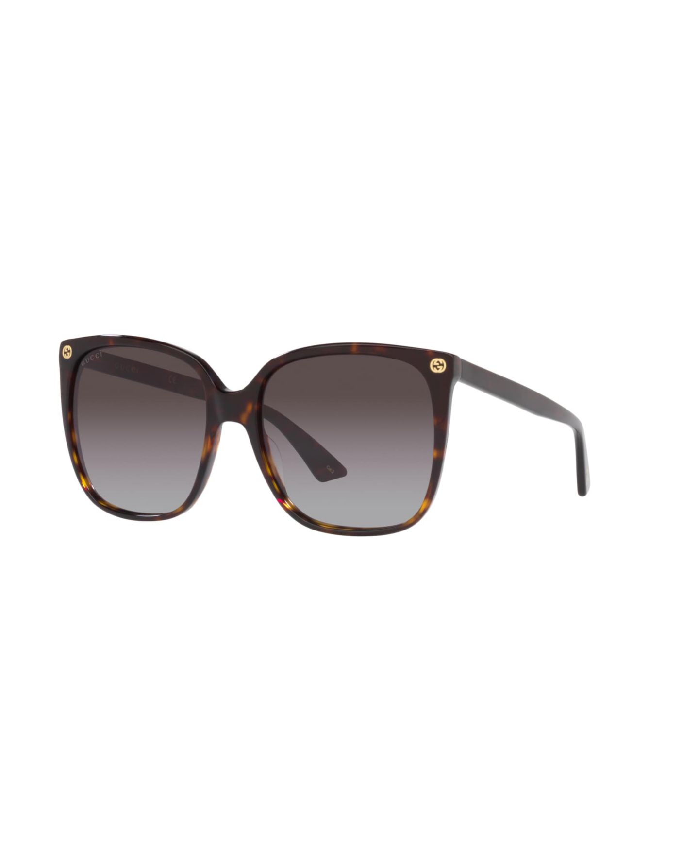 Женские солнцезащитные очки Gucci Sunglasses, GG0022S, цвет: Черепаховый — фото 9