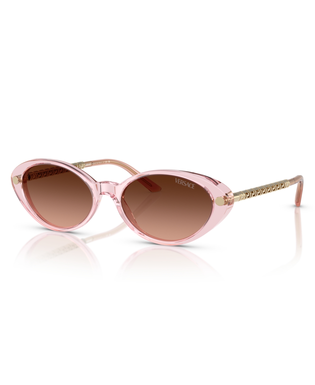 Shop Versace Women's Sunglasses, Ve4469 In Pink Transparent