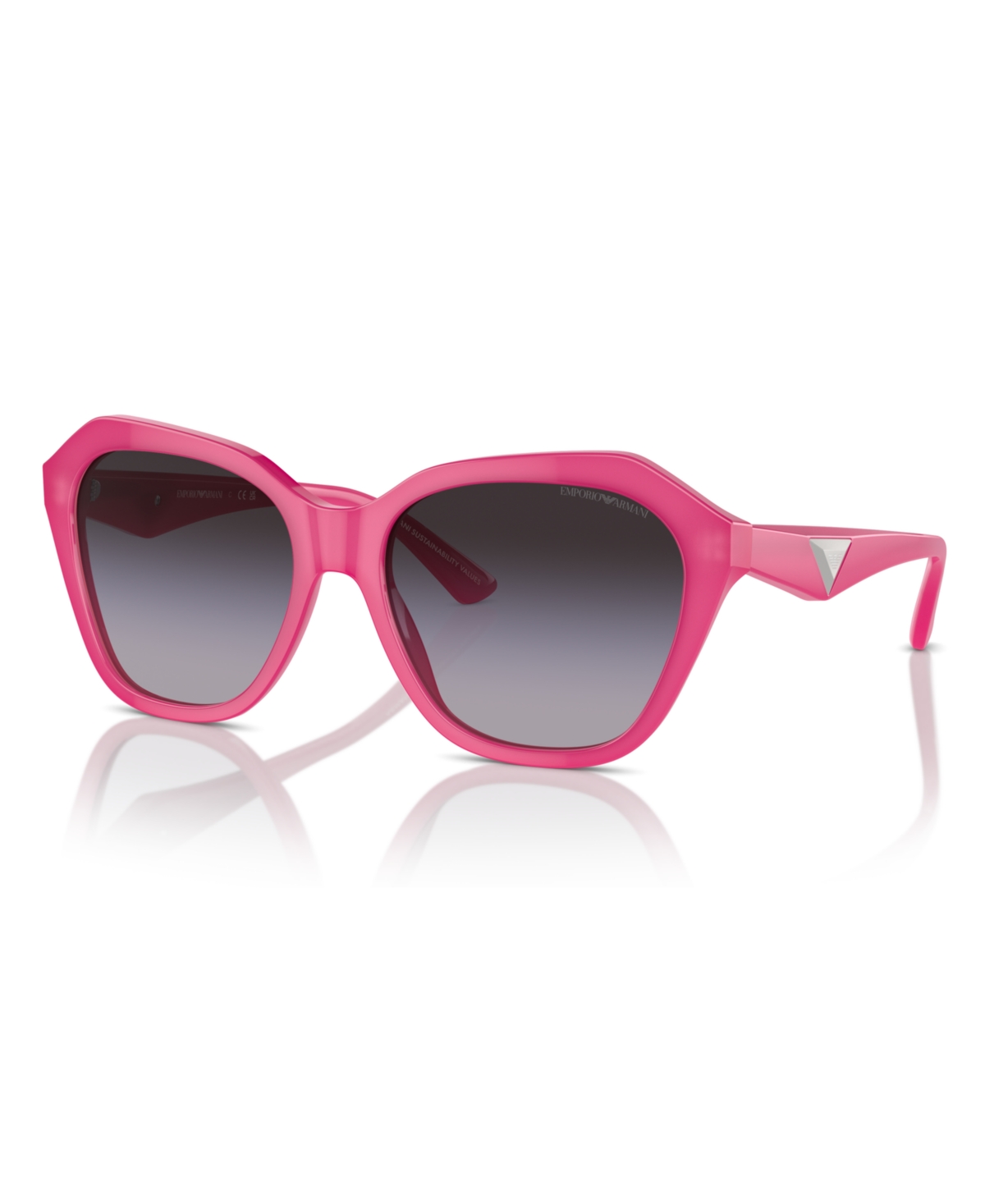 Emporio Armani Women's Sunglasses, Ea4221 In Shiny Opaline Fuchsia