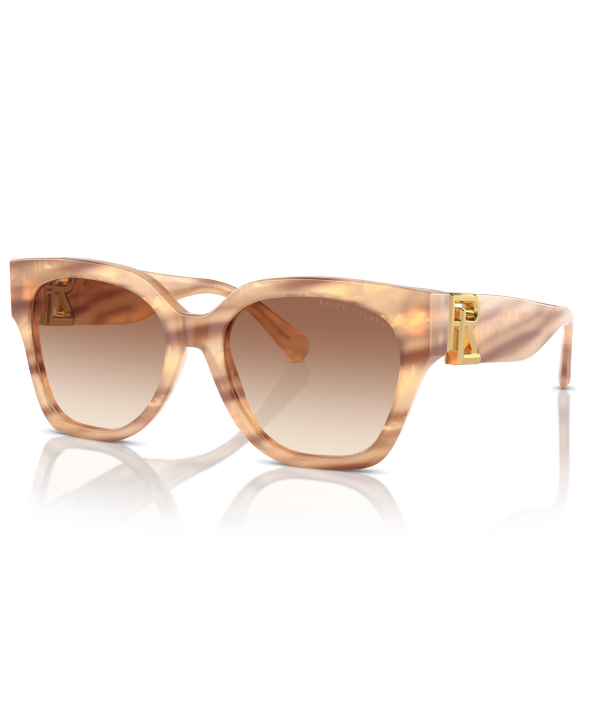 Ralph Lauren Women's Sunglasses, The Oversized Ricky Rl8221 In Gradient Brown