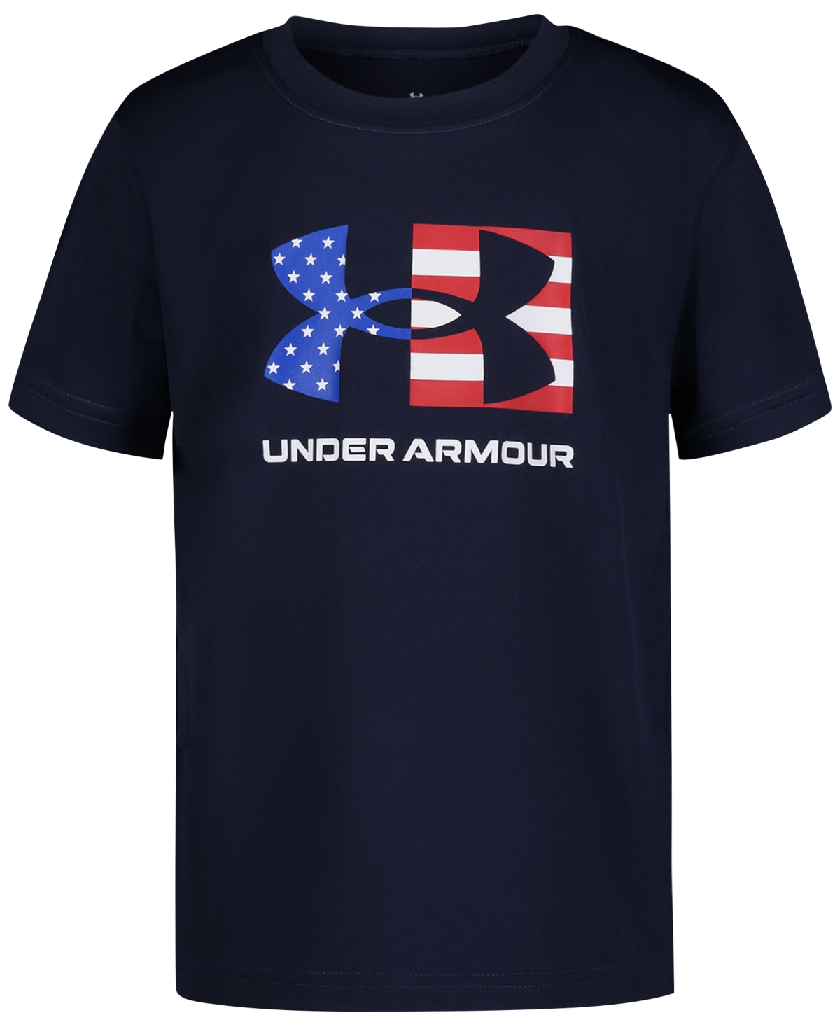 Under Armour Kids' Little Boys Ua Freedom Flag Graphic T-shirt In Midnight Navy