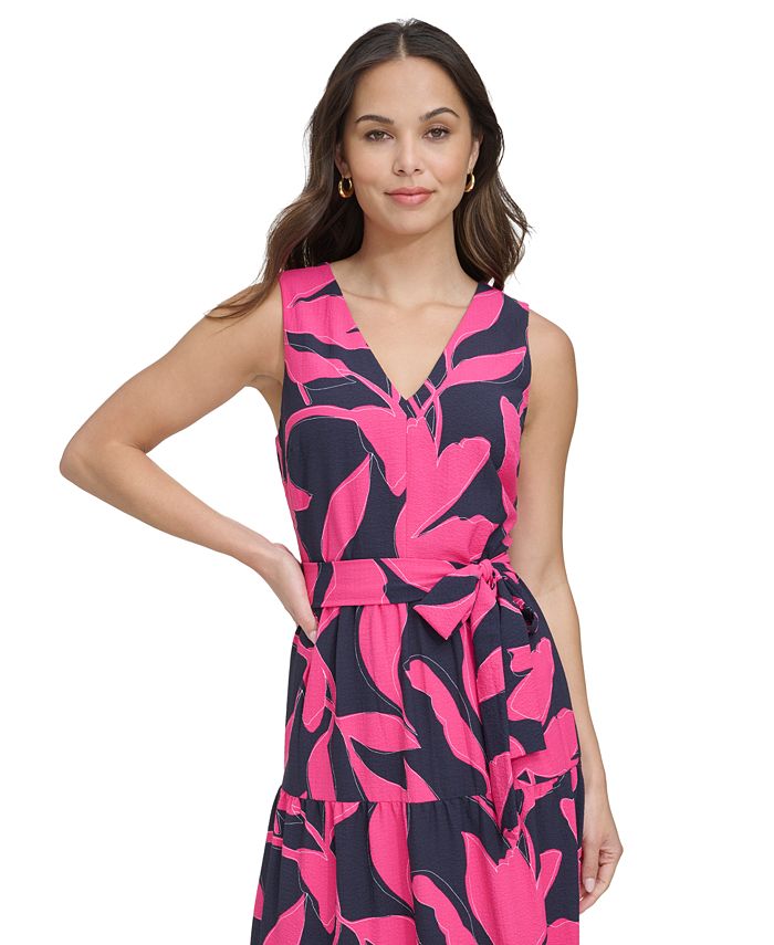 Elegant Women's Sleeveless V-Neck Dress in Solid Color Yellow - Sexy Backless Design with Tie Waist, Polyester & Spandex Blend, Perfect for Spring/Summer/Fall Events