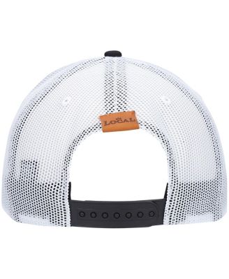 Men's Black California Leather Patch Trucker Snapback Hat