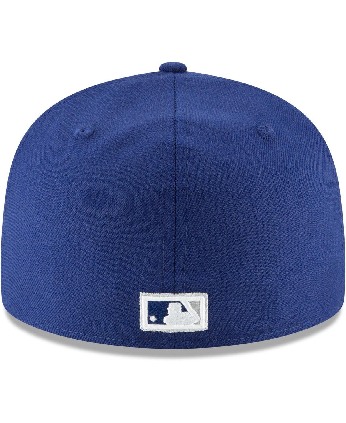 NEW ERA MEN'S ROYAL BROOKLYN DODGERS COOPERSTOWN COLLECTION WOOL 59FIFTY FITTED HAT 