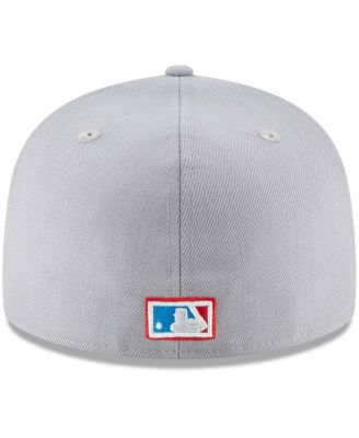 Men's Gray New York Yankees Cooperstown Collection Wool 59FIFTY Fitted Hat