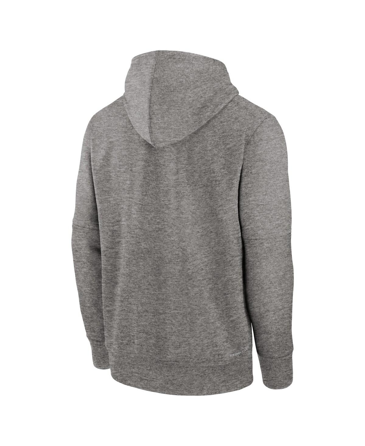 Men's NikeNew York Yankees Authentic Collection Practice Performance Pullover Hoodie - Heather Gray