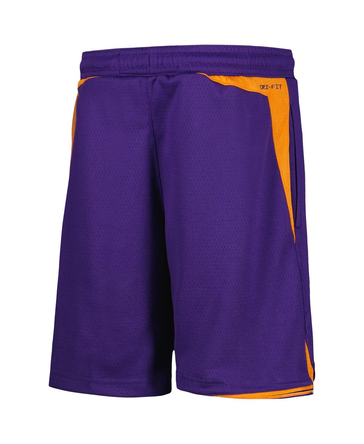 Shop Nike Big Boys  Purple Phoenix Suns Icon Edition Mesh Performance Swingman Shorts