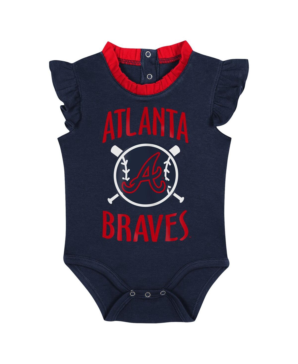 Fanatics Baby Boys And Girls  Navy, Gray Houston Astros Two-pack Fan Bodysuit Set In Navy,gray