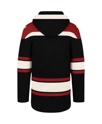 Men's Black Chicago Blackhawks Superior Lacer Pullover Hoodie