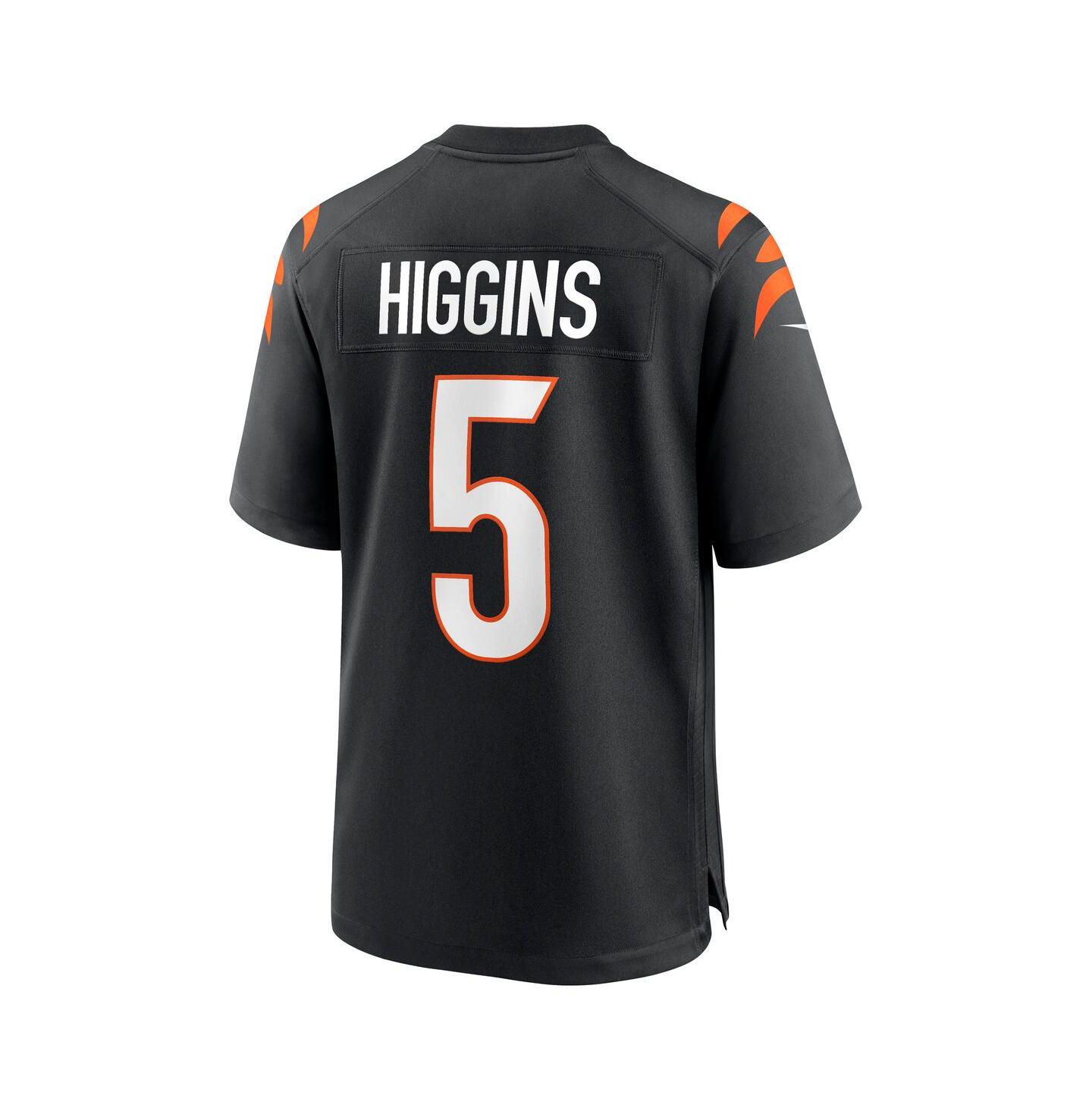 Мужская игровая джерси Nike Tee Higgins Cincinnati Bengals Game, Black — фото 2