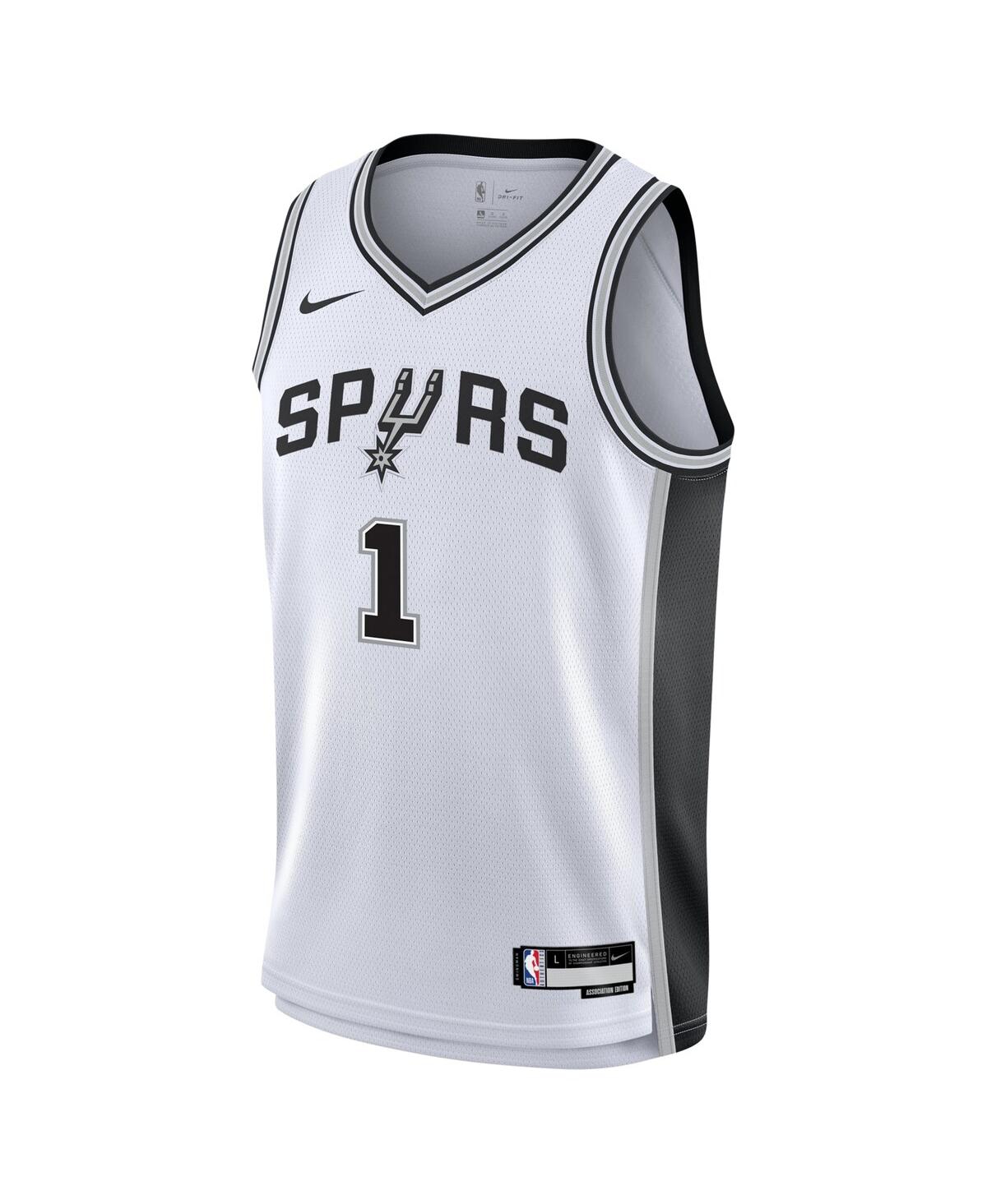 Big Boys Nike Victor WembanyamaSan Antonio Spurs Swingman Jersey - Association Edition - White