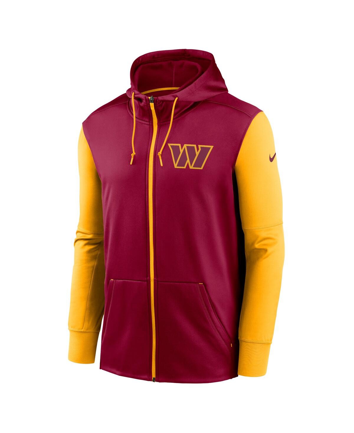 Men's NikeWashington Commanders Performance Full-Zip Hoodie - Burgundy