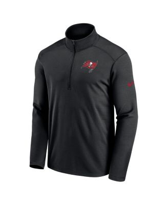 Men's Black Tampa Bay Buccaneers Pacer Half-Zip Top