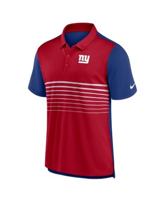Men's Royal, Red New York Giants Fashion Performance Polo Shirt