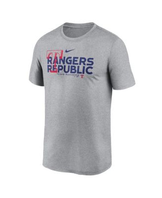 Men's Heathered Charcoal Texas Rangers Local Rep Legend Performance T-shirt