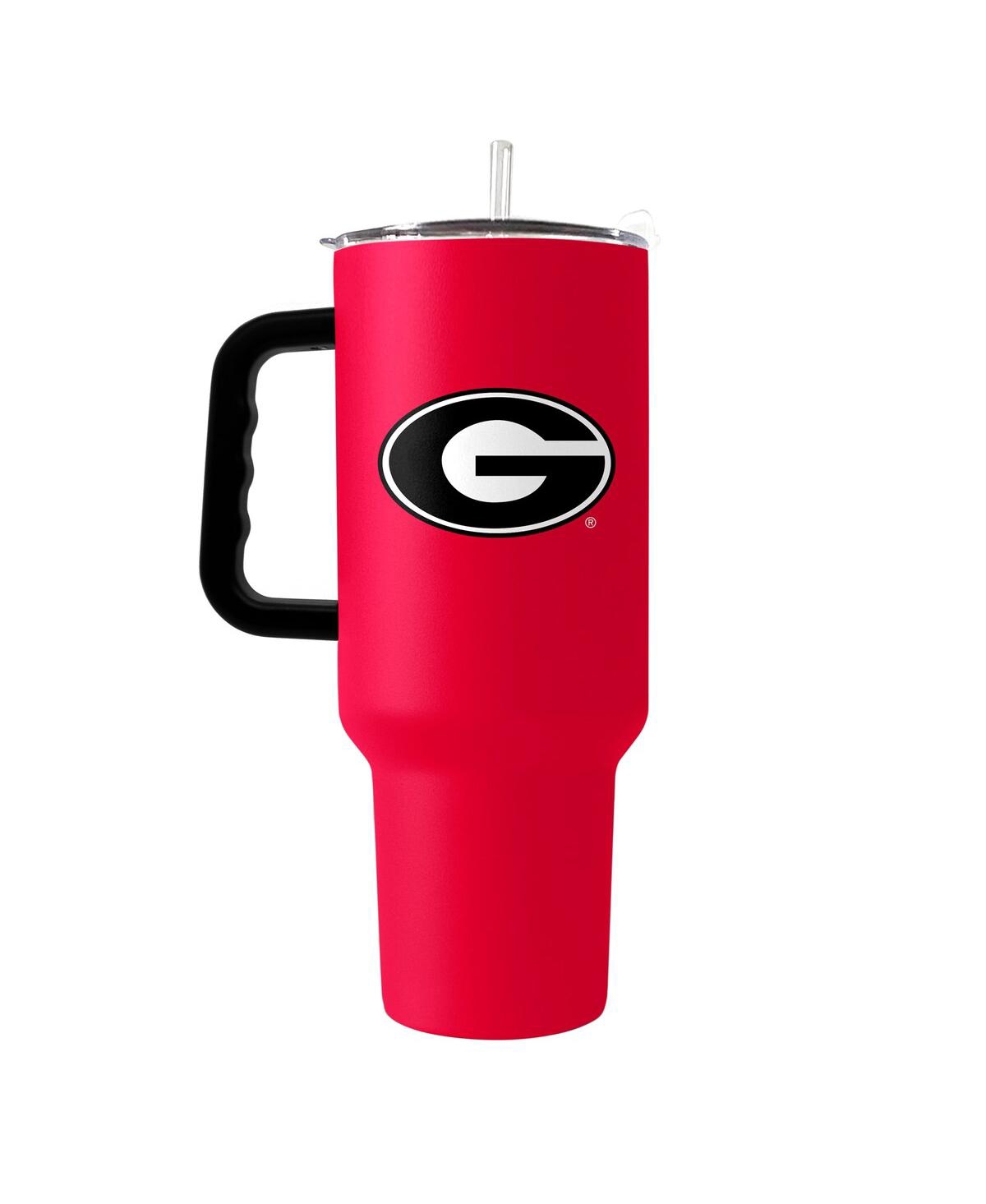 Logo Brands Georgia Bulldogs 40 oz Travel Tumbler With Handle In Red