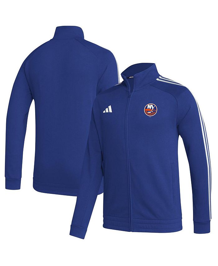 adidas Men's Royal New York Islanders Raglan Full-Zip Track Jacket - Macy's