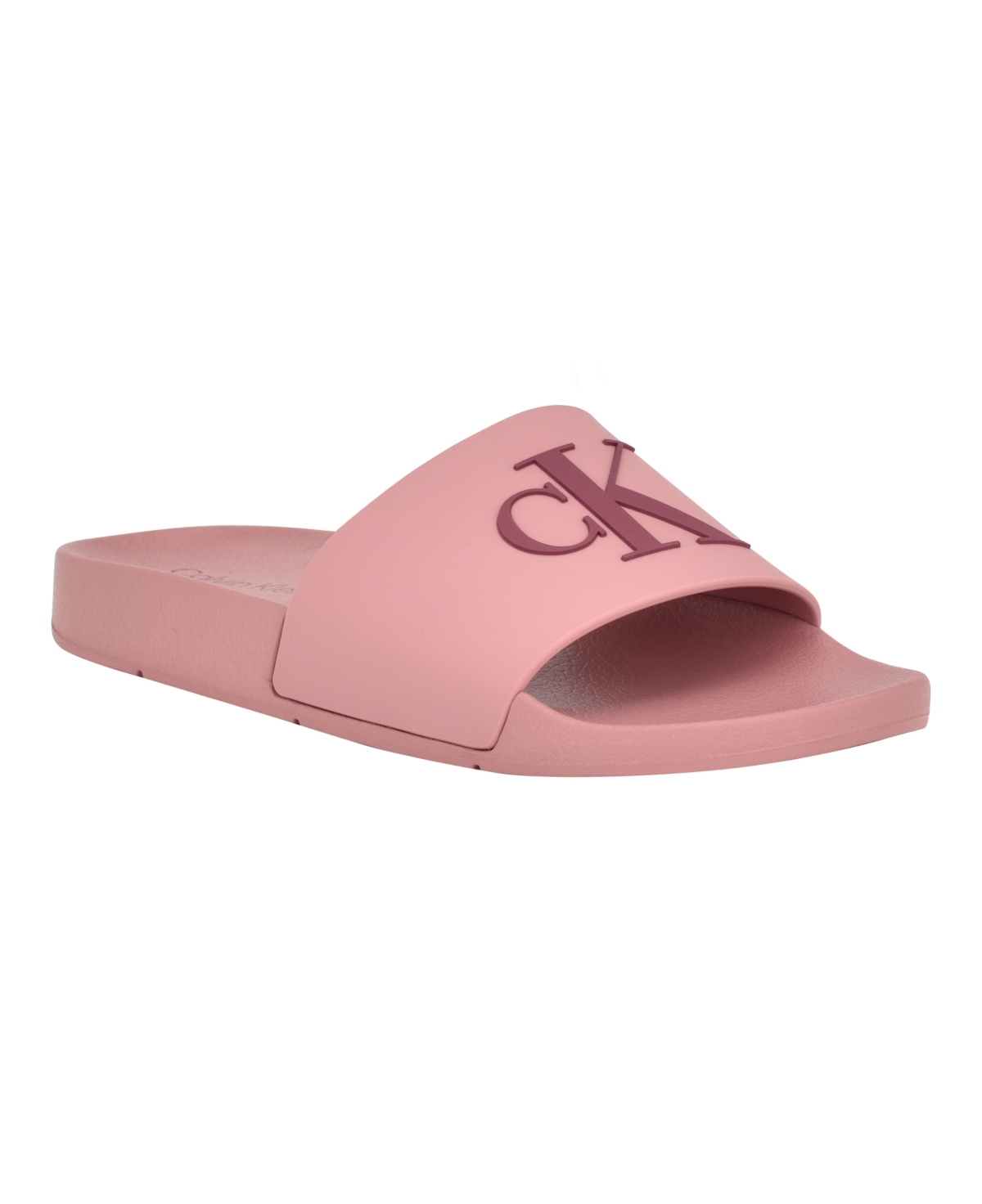 Calvin Klein Women's Arin Beach Slide Slip-on Sandals In Medium Pink