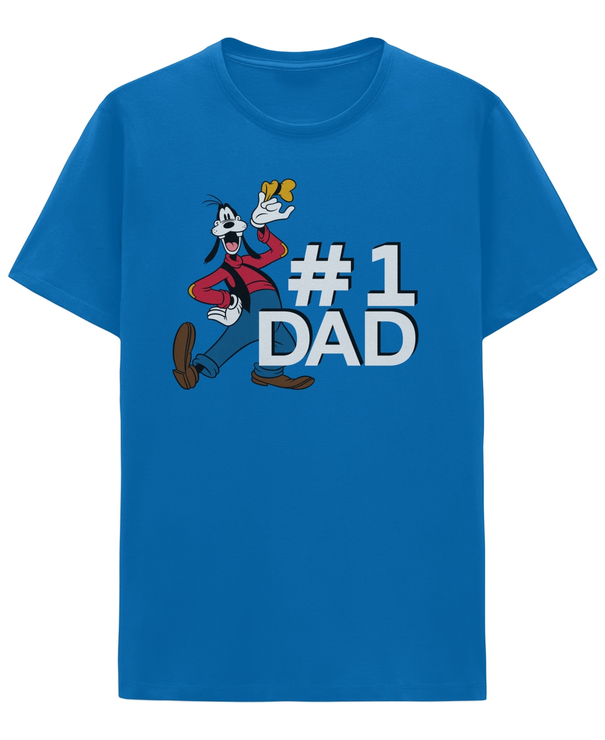 Shop Hybrid Men's Goofy Dad Short Sleeves T-shirt In Royal Blue